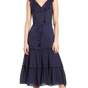 MISA LOS ANGELES Gabriella Blue Long Dress